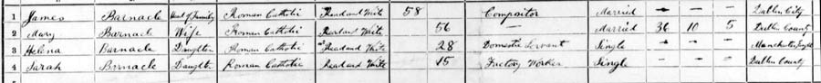 1911 census barnacle dublin